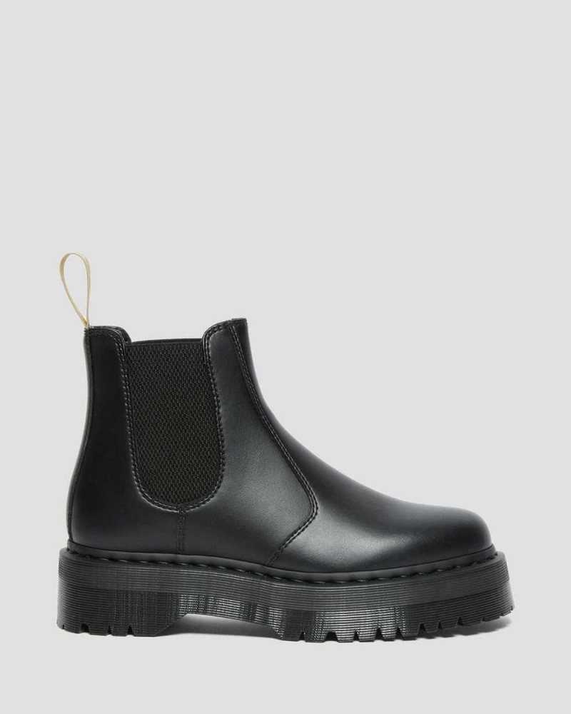 Dr Martens Vegan 2976 Felix Platform Chelsea Boots Black | 01QFVEOKW