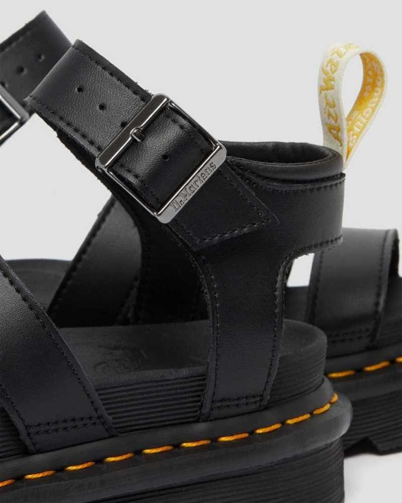 Dr Martens Vegan Blaire Felix Gladiator Sandals Black | 01NCDPAZU