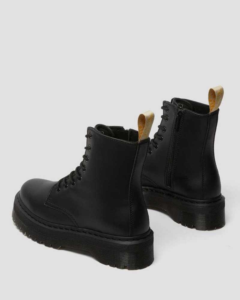 Dr Martens Vegan Jadon II Mono Platform Boots Black | 89OBGLCUI