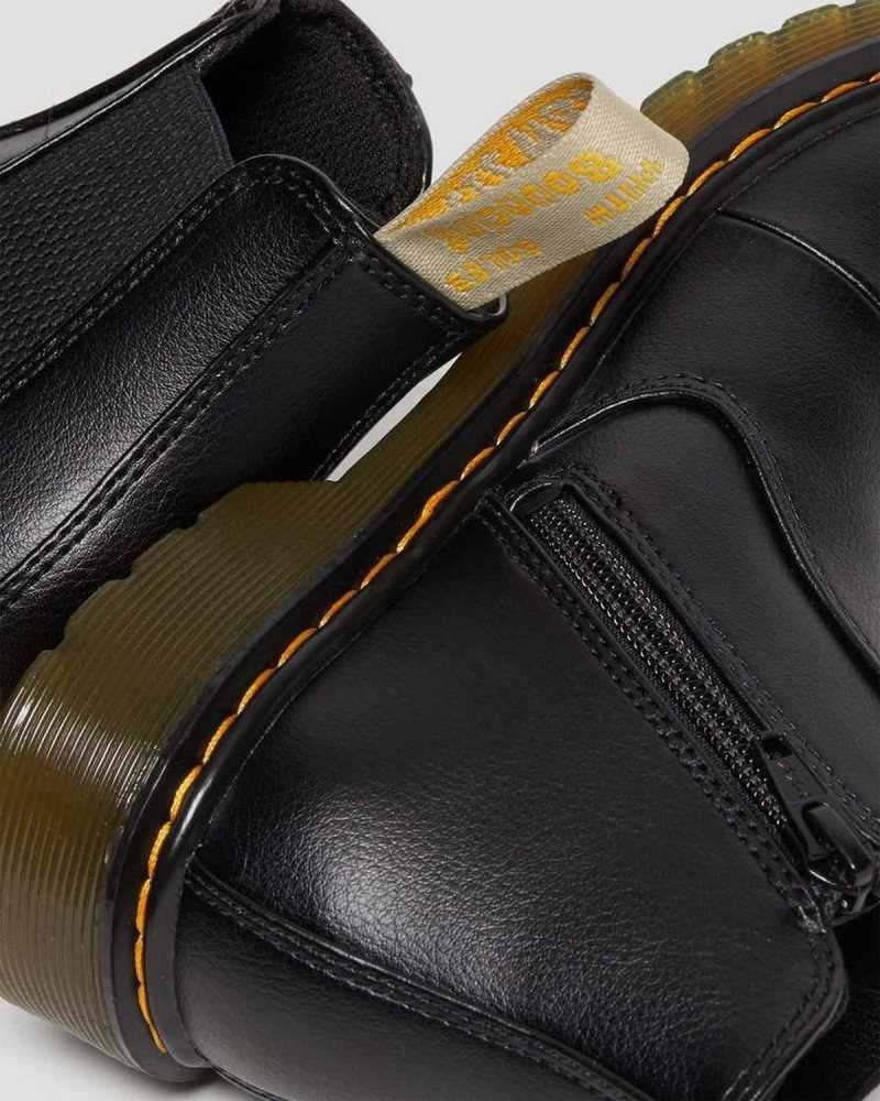 Dr Martens Vegan Junior 2976 Chelsea Boots Black | 30YHWZLUN