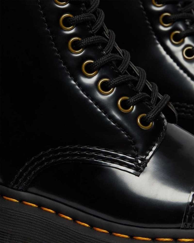 Dr Martens Vegan Sinclair Platform Boots Black | 63DIQXOBJ