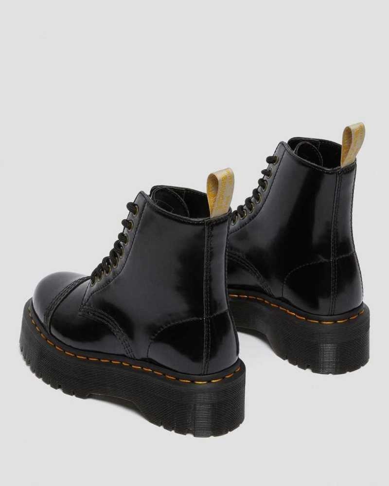 Dr Martens Vegan Sinclair Platform Boots Black | 63DIQXOBJ