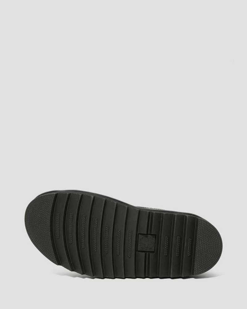 Dr Martens Voss Leather Strap Sandals Black | 65SDWOHJE