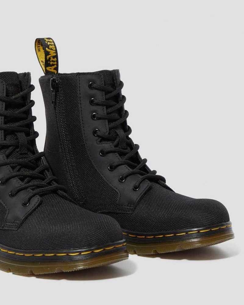 Dr Martens Youth Combs Extra Tough Poly Casual Boots Black | 53GDNXJHZ