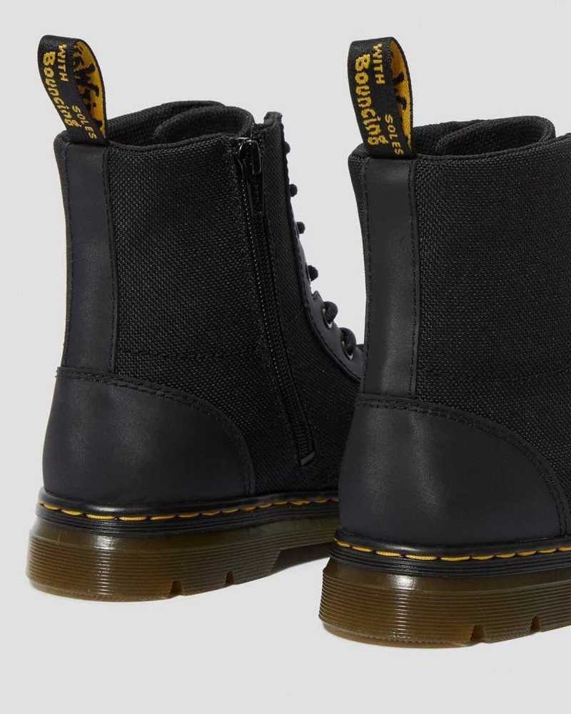 Dr Martens Youth Combs Extra Tough Poly Casual Boots Black | 53GDNXJHZ