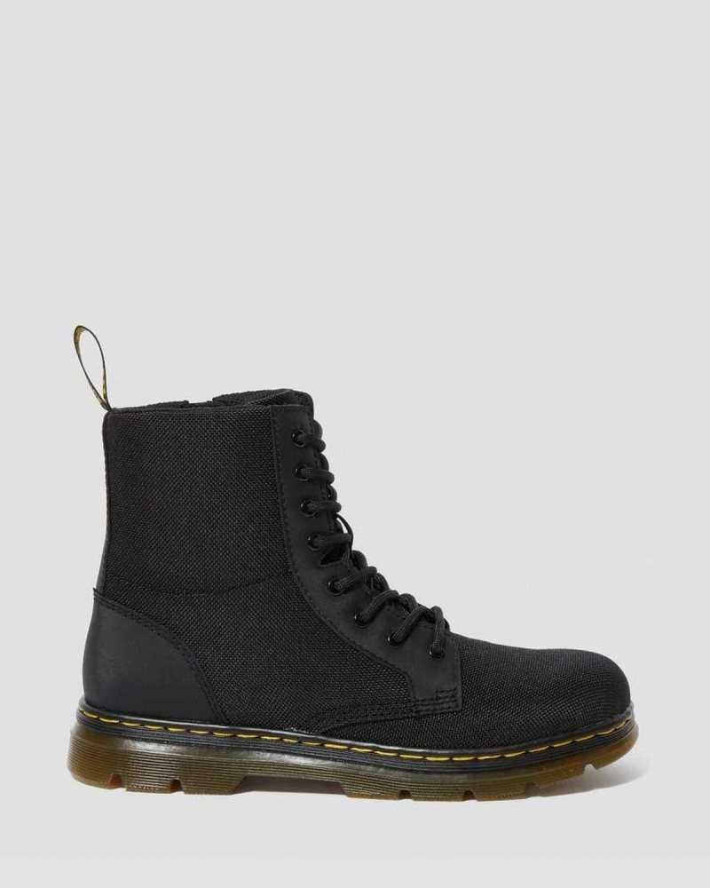 Dr Martens Youth Combs Extra Tough Poly Casual Boots Black | 53GDNXJHZ